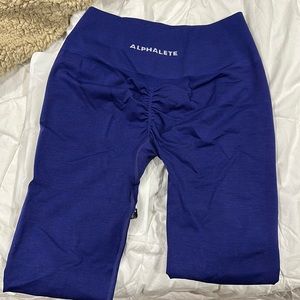 Alphalete True Indigo full length leggings.